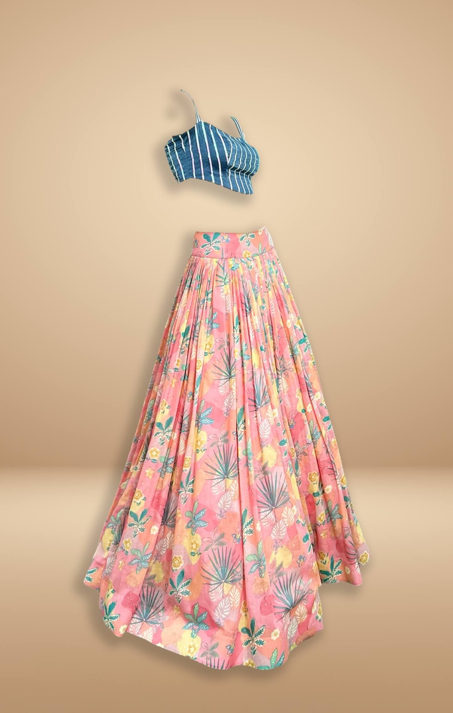 Floral Fusion Lehenga Set