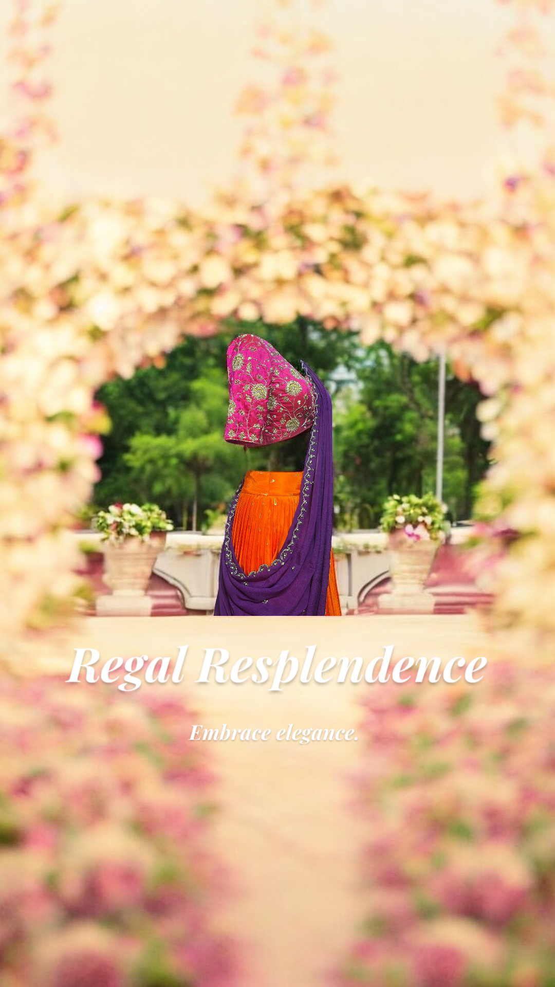 Vibrant Banaras Silk Lehenga with Embroidered Raw Silk Blouse & Chinnon Dupatta