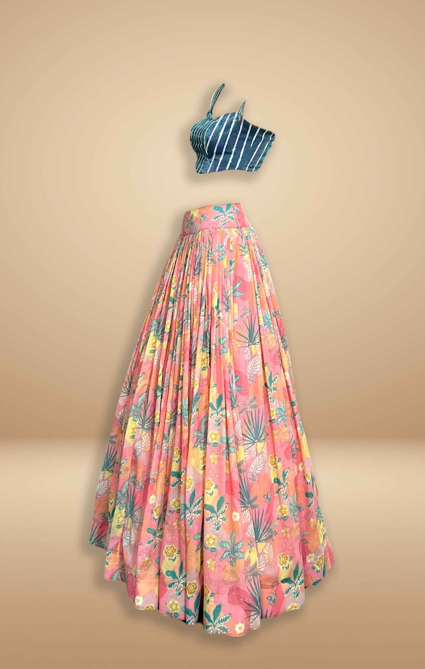 Floral Fusion Lehenga Set
